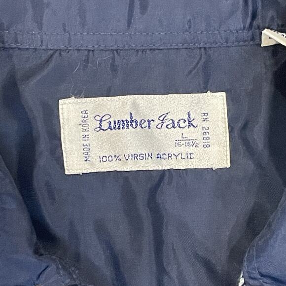 Mens Flannel Shirt L Work Shacket Plaid Twill Button Up Warm Layering - Picture 3 of 6